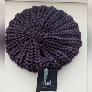 Bardot Deep Purple Knit Hat - Nwt